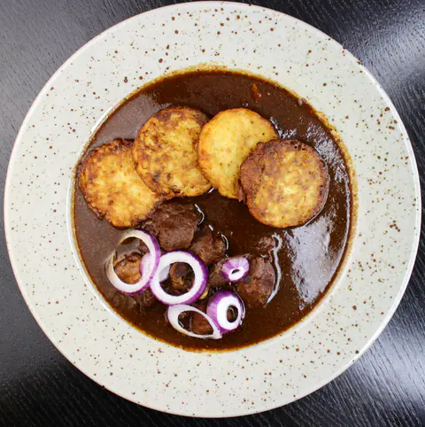 Traditional pork goulash