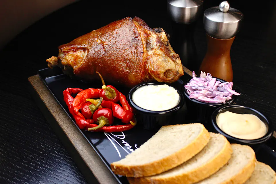 Roast pork knuckle