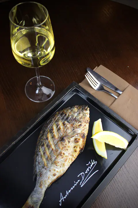 Grilled gilt-head sea bream