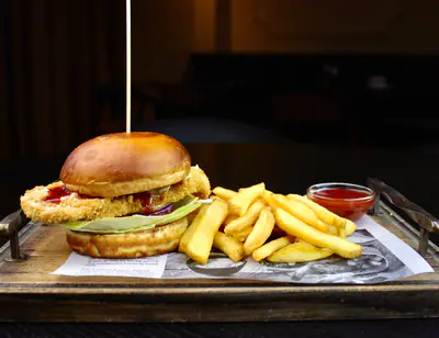 Buffalo chicken burger