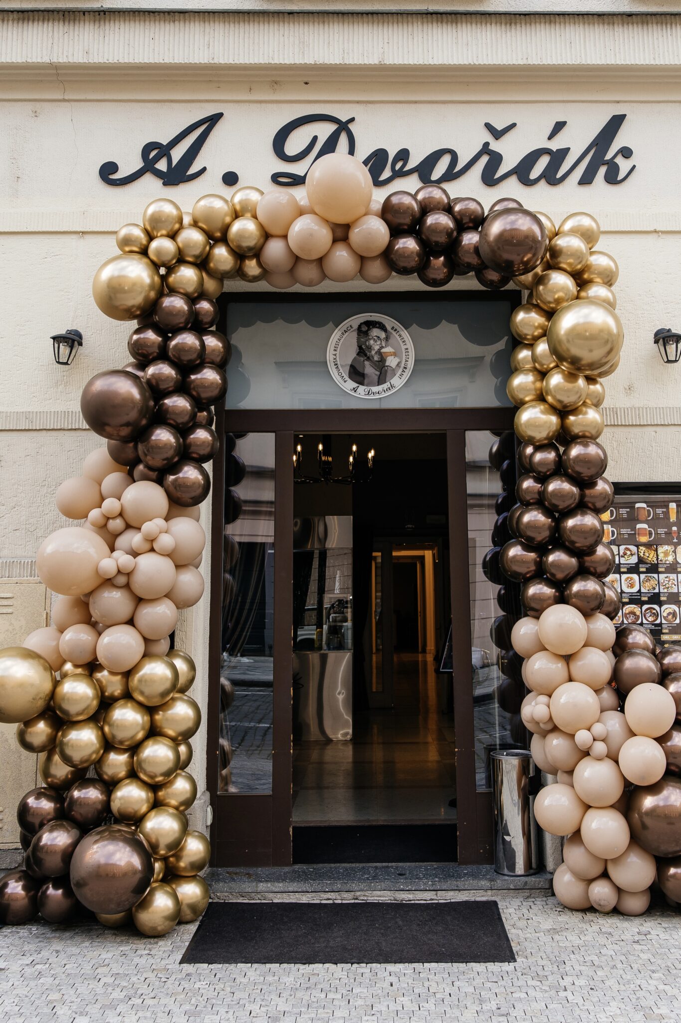The grand opening of the Dvořák brewery restaurant in Prague